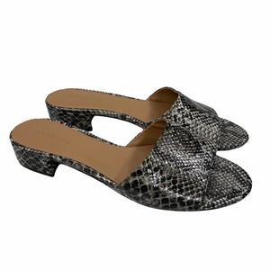 NWOT BANANA REPUBLIC Slides Sandals Snakeskin SZ9